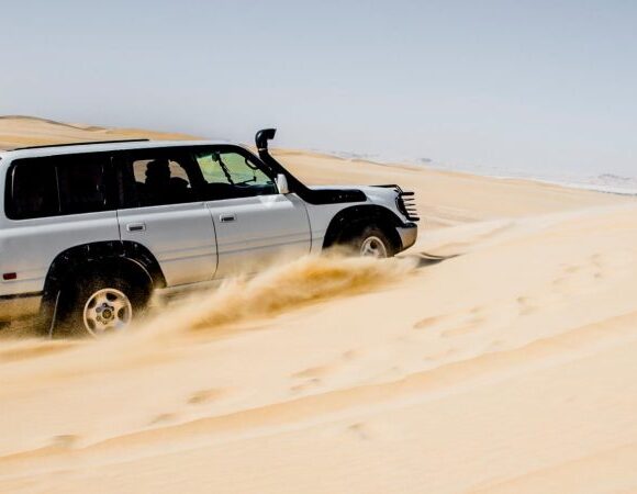 Cairo: 4×4 Desert Safari With Snowboard & Camel Ride